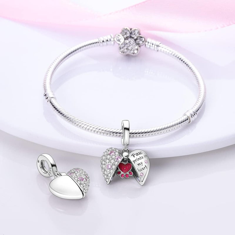 MULA 925 Sterling Silver Charms for Bracelets and Necklaces Family Letters Dangle Pendants Airplane Travel Beads Family Tree Jewelry Charms for Women - Image 2